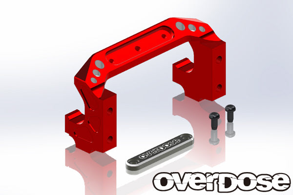 Overdose Alum. Servo Mount - Red Overdose Alum. Servo Mount - Red