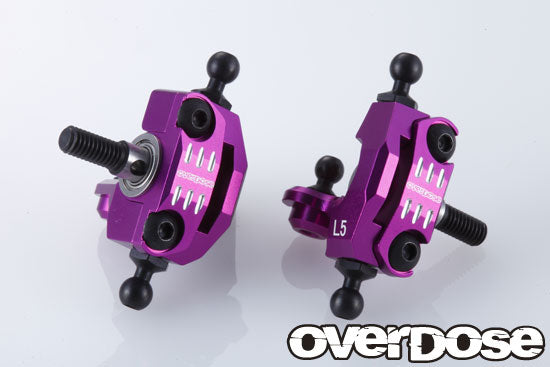 OD2079 Adjustable Aluminium Knuckle Set (RWD / Purple)