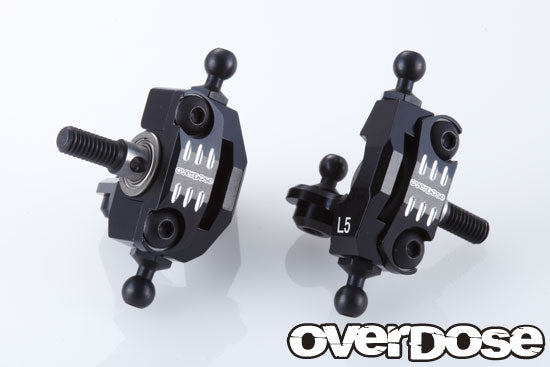 OD2081 Adjustable Aluminium Knuckle Set (RWD / BLACK)