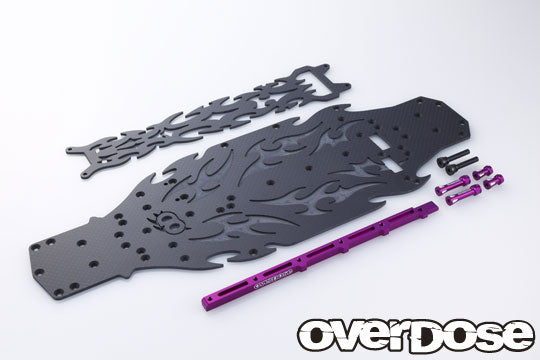OD2139 Matte Black Carbon Chassis Conversion Kit DP Purple