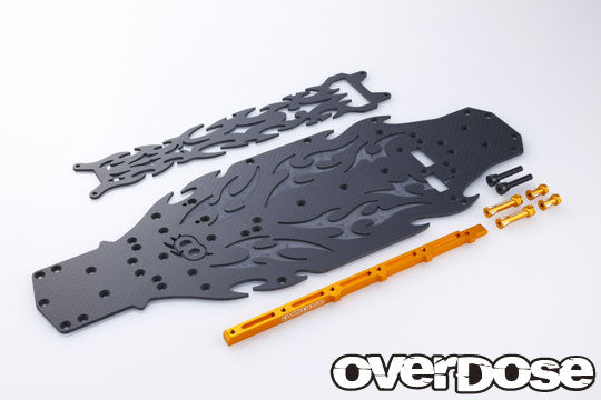 OD2141 Matte Black Carbon Chassis Conversion Kit DP Gold