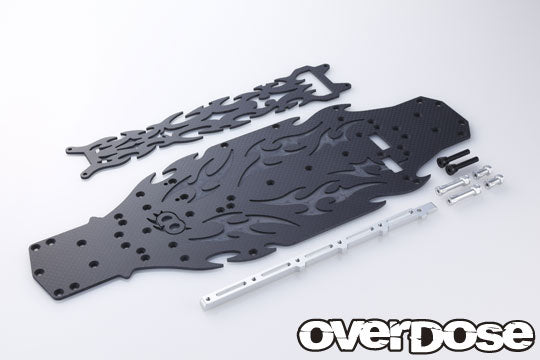 OD2142 Matte Black Carbon Chassis Conversion Kit DP Silver