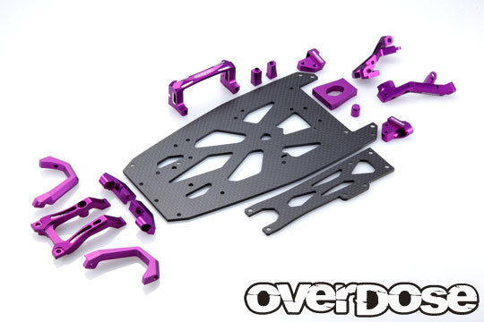 OD2249 XEX Carbon Chassis Kit / Purple (XEX / Vspec / Spec.R)