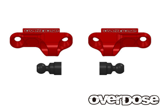 OD2253 Aluminium Shock Adjust Block Type-2 Red