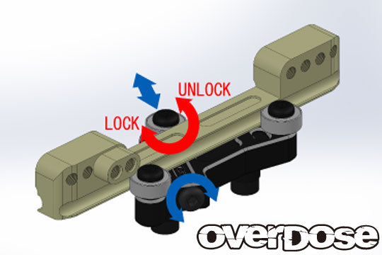 OD2397 Aluminum Slide-rack steering set /for GALM