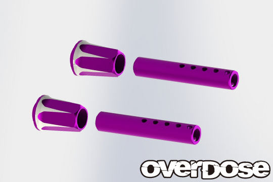 Overdose Adjustable Alum. Front Body Post - Purple