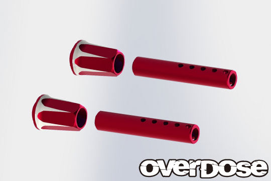 OD2661 Adjustable Aluminium Front Body Post (RED)