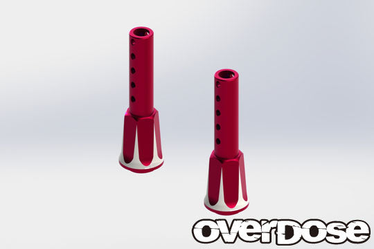 OD2661 Adjustable Aluminium Front Body Post (RED)