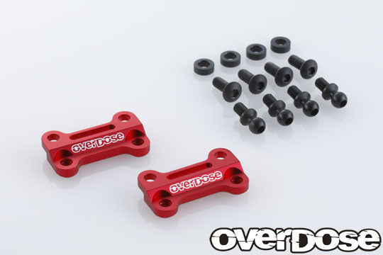 Overdose TC Alum. Front Upper Arm Bracket - Red Overdose TC Alum. Front Upper Arm Bracket - Red