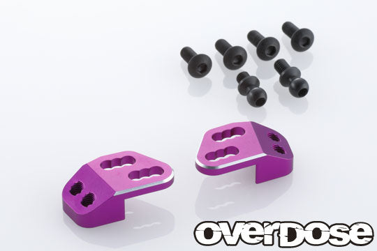 OD2848 TC Aluminium Rear Up Upper Bracket (Purple)