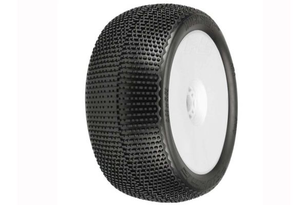PL-9063-233B Buck Shot4.0"S3 1:8 Truck Tires/White Wheel