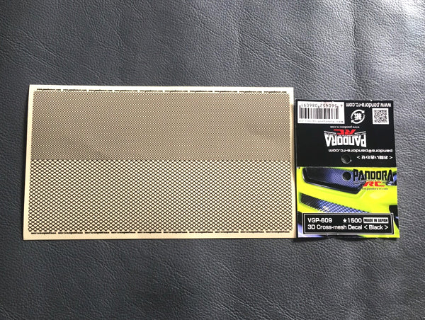 VGP-609 3D Cross Mesh Decal (Black)