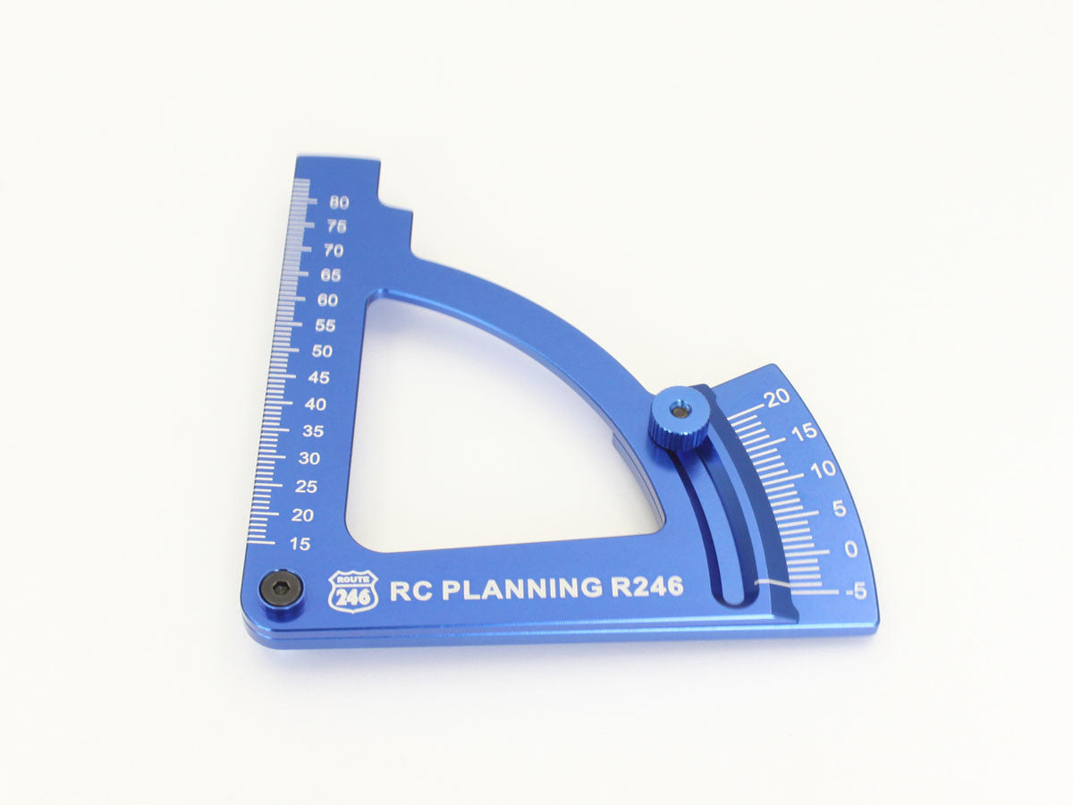 R246-8191 Kyosho Camber Gauge Blue -5-20 Deg