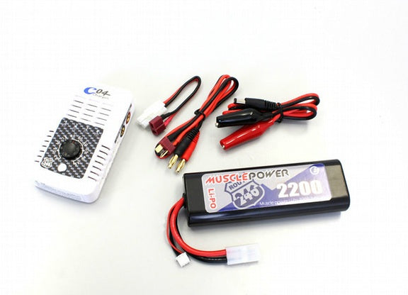 R246-8460 C-04 Charger & Muscle Power Li-PO 2200 set