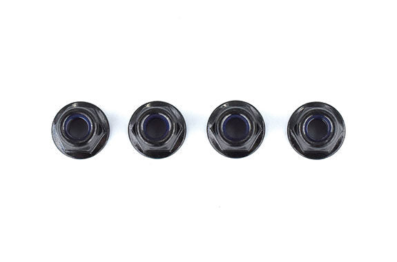 RC-N4FNSB M4 Flange Nylon Nut (Black、4pcs. )