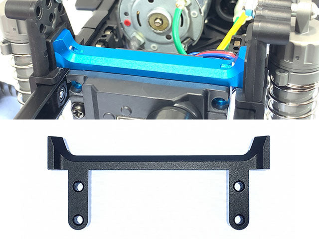 SCC-7BK Aluminum Servo stay (Tamiya CC-02) Black