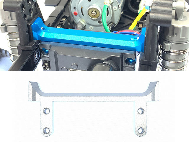 SCC-7S Aluminum Servo stay (Tamiya CC-02) Silver