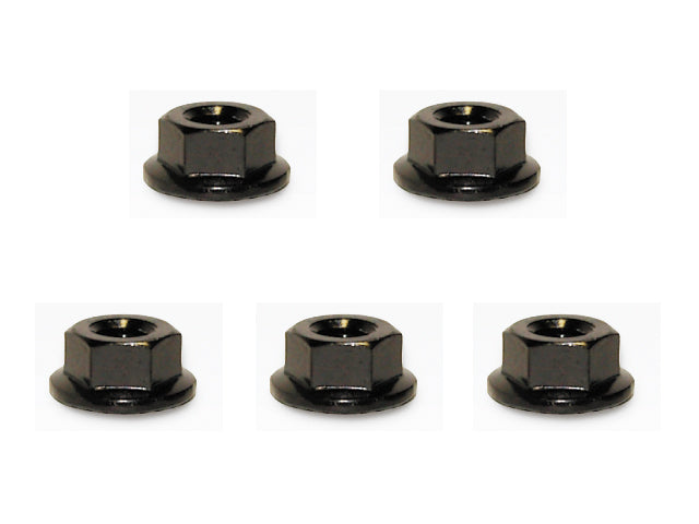 SGX-04SBK Aluminum M4 Flanged Cerate Nut 4 pcs. (black)