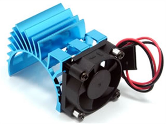 SGE-32FTB Strong fan 30& motor heat sink set (TAMIYA Blue)