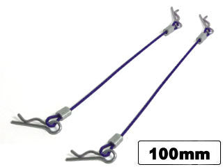 SGF-100P Body Pins With Wire (100mm Purple) 2 pcs