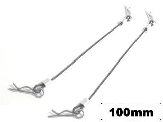 SGF-100S Body Pins With Wire (100mm Silver) 2 pcs