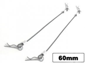 Banzai Hobby - Square SGF-60BK Body Pins With Wire (60mm