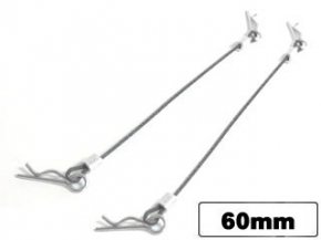 SGF-60BK Body Pins With Wire (60mm Black) 2 pcs