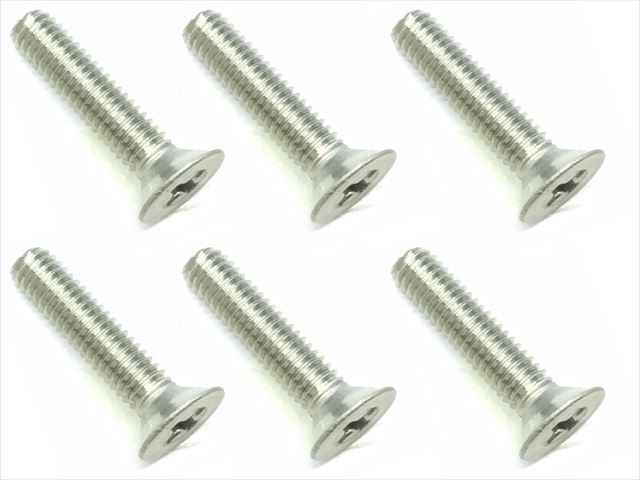 SGT-2612 2.6 X12 Titanium Flat Head Screw (6 pcs.) plus head