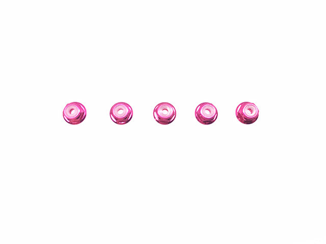 SGX-02FPK Aluminum flange nylon nut(Pink) 4 Pcs.
