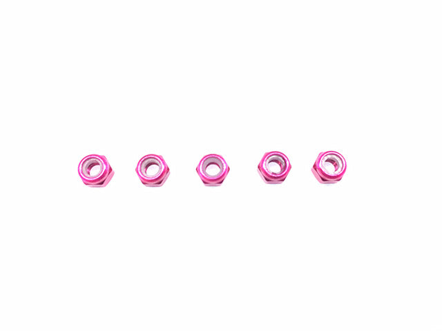SGX-03PK 3㎜ Aluminum nylon nut(Pink) 4 Pcs.