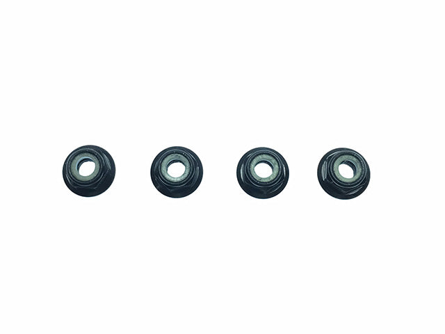 SGX-04UFBK 4pcs M4 Aluminum Flange Lock nut thin type(Black)