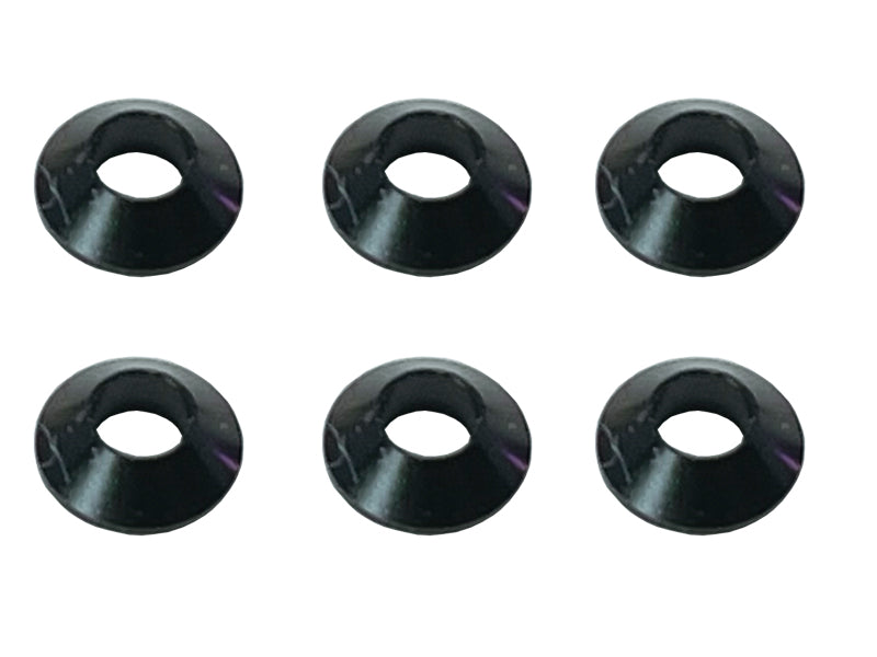 SGX-108BK 6pcs Aluminum M3 taper Collars (black)