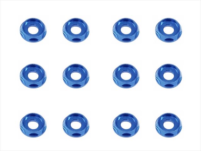 SGX-115BY 10pcs Aluminum M3 dish washer for cap screw(Dark Blue)