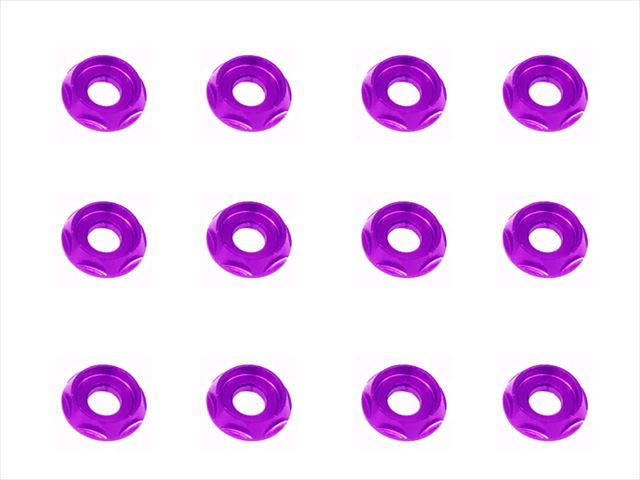 SGX-115P 10pcs Aluminum M3 dish washer for cap screw(purple)