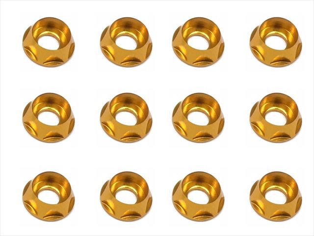 SGX-116G 10pcs Aluminum M4 dish washer for cap screw(gold)