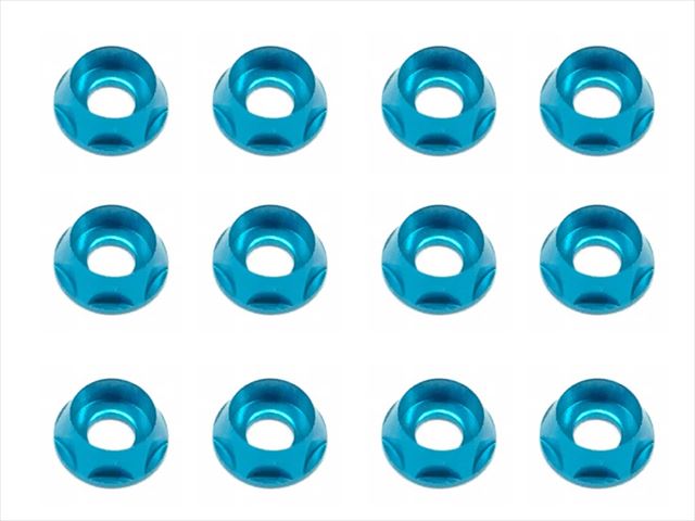 SGX-116TB 10pcs Aluminum M4 dish washer for cap screw(Light blue