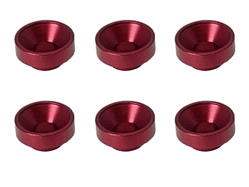 SGX-119R Plate washer with aluminum boss Red 6 pieces