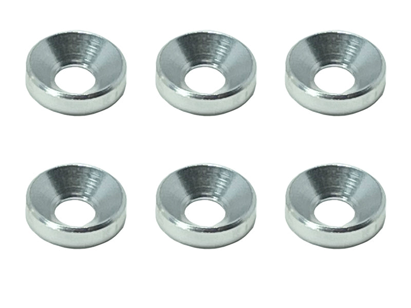 SGX-16S Aluminum M4 flat washer outer diameter 10mm silver 6pcs