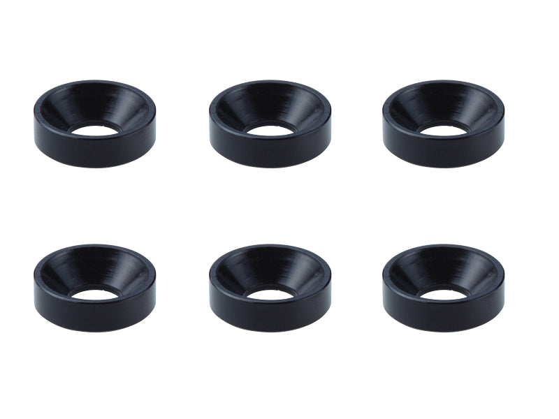 SGX-8BK 6pcs Aluminum M3 plate washer black