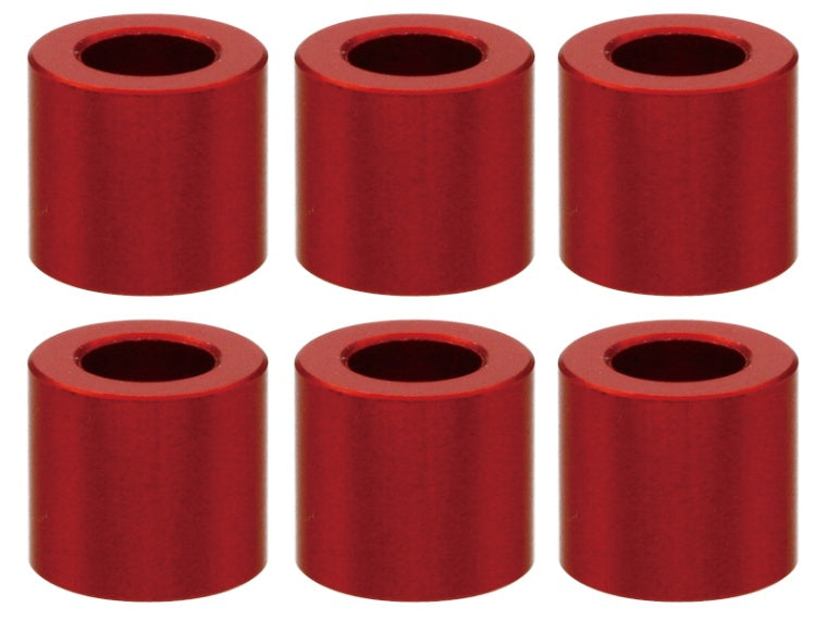 SGX-950R Aluminum M3 Collar 5.0t (red)6 pcs.
