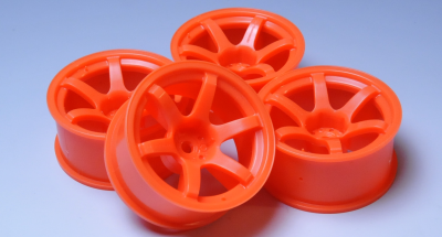 Orange GramLights 57D Wheels 8mm offset