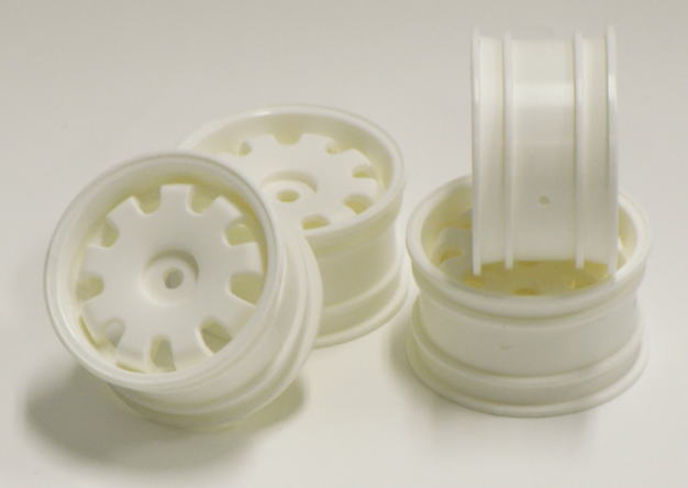 SPA-139 Mini 9 spoke Wheels White 4pcs