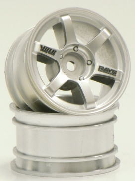 SPA-183 Mini VOLK Racing TE37 Matte Silver Offset 0 2pcs