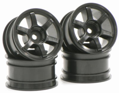 SPA-187 Mini VOLK Racing TE37 Black Offset 2mm 4pcs