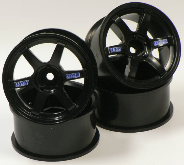 SPA-768 VOLK Racing TE37 Black 8mm Offset 4pcs
