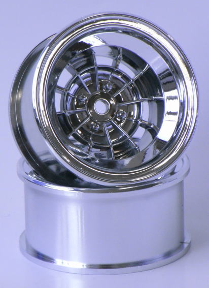 SPA-775 TS Type Wheel 12mm Offset Chrome Silver 2pcs