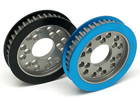 STA-339WBK Aluminium Front Pulley 39T 1Way Black