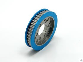 STA-340W 1Way Aluminum Front Pulley 40T Blue