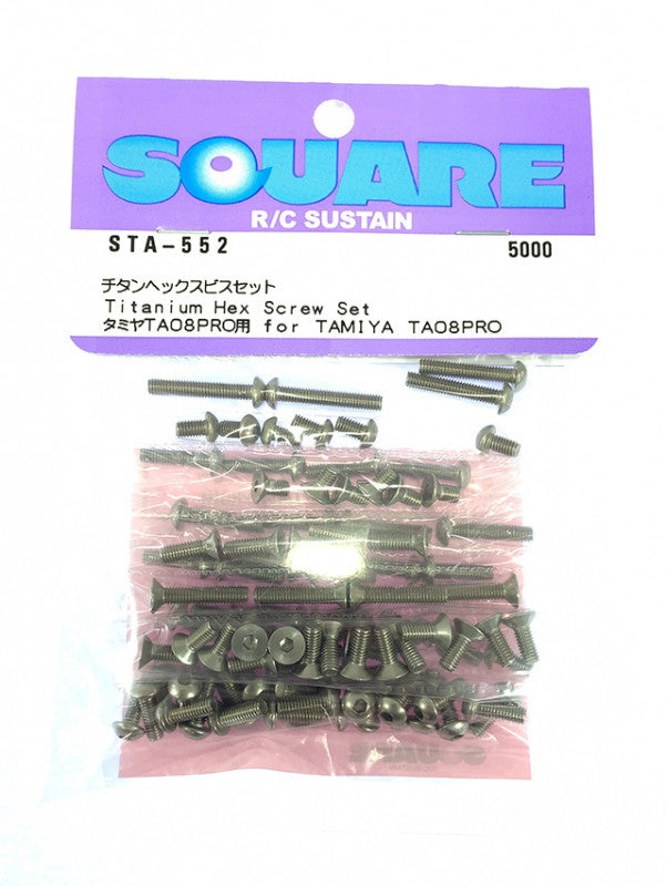 STA-552 Titanium hex screw set(Tamiya TA08PRO)