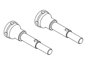 STD-500A-1 Large angle universal axle shaft (4mm wide type) TT01